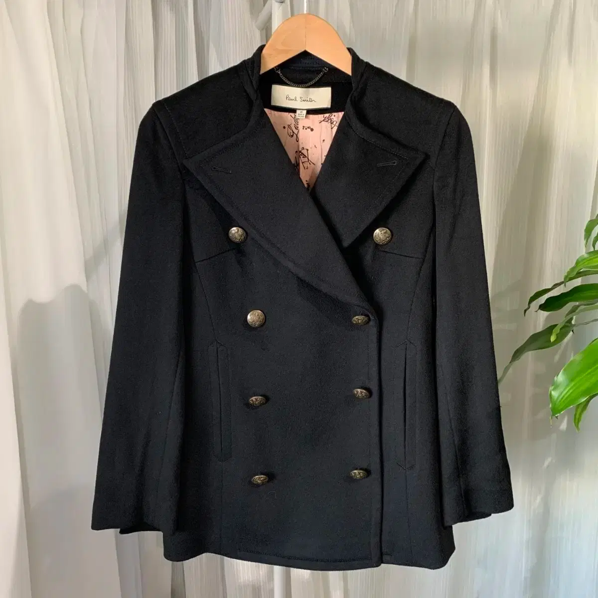 ポール・スミス ウールコート ダブルブレスト Paul Smith ポールスミス ウールカルゼ ダブルチェスターコート44L